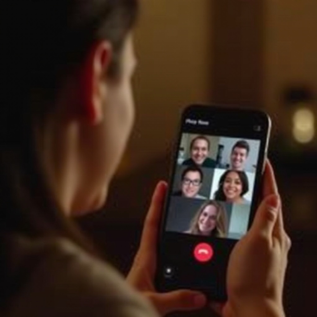 jak uskutečnit skupinový hovor na Facetime na iPhone