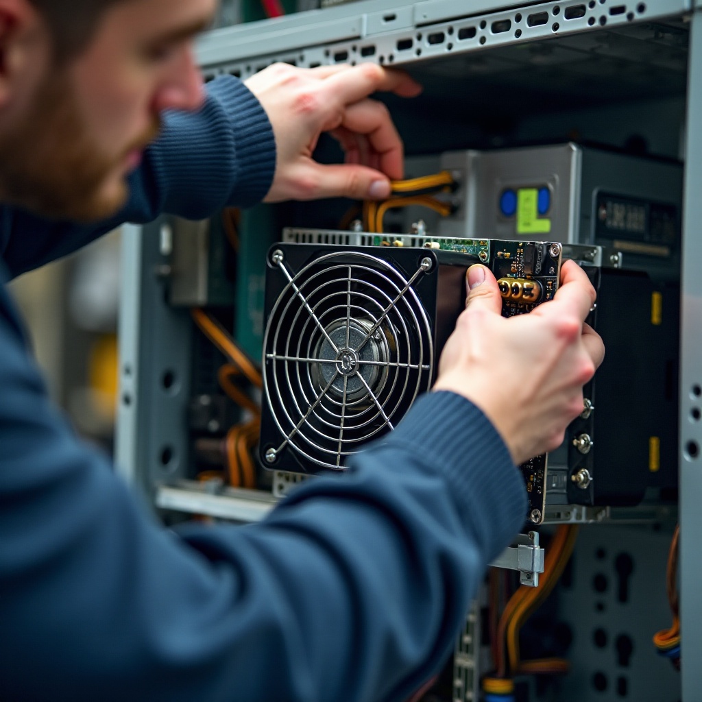 вентилатор на напајању Meanwell стално се повећава и смањује