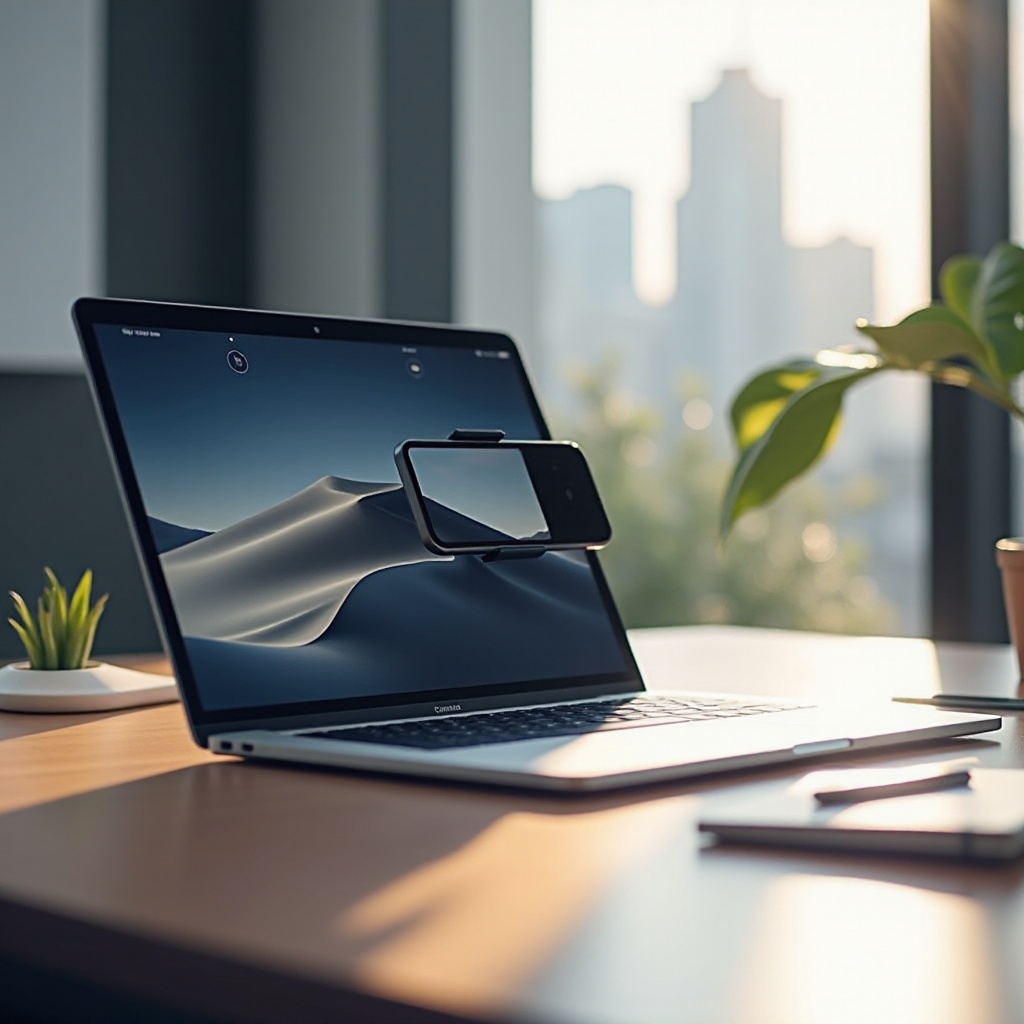 použití iPhonu jako kamery MacBooku