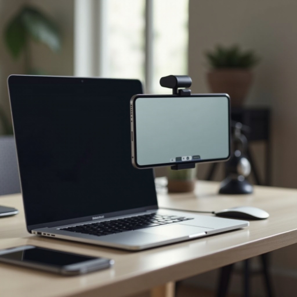 używanie iPhone'a jako kamery MacBooka