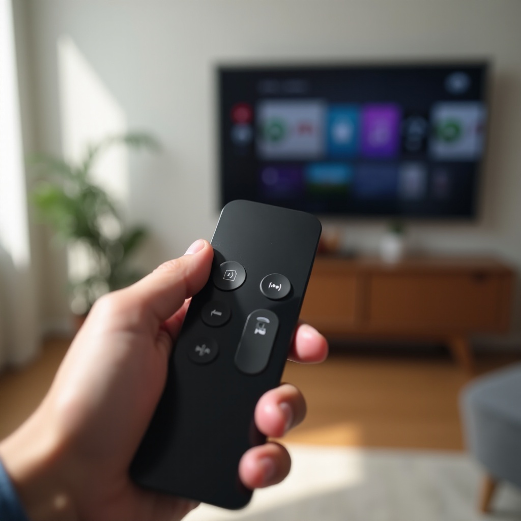 o controle remoto da minha Apple TV não está funcionando com o volume