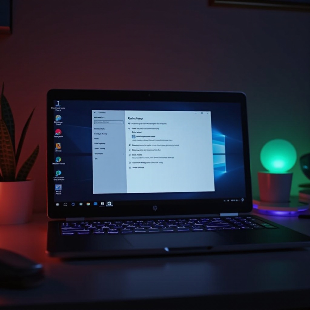 como deletar aplicativos de um laptop HP