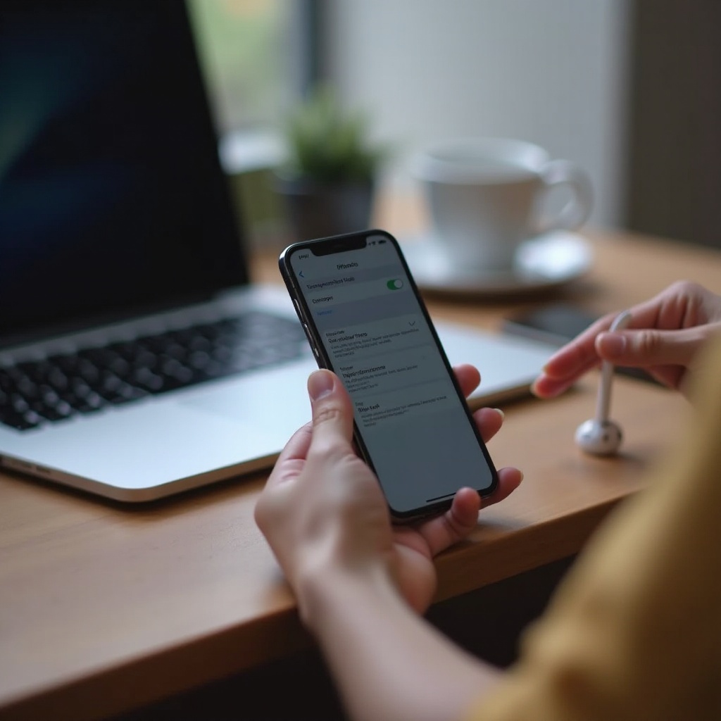 pourquoi je ne peux pas désactiver le mode transparence sur les AirPods Pro