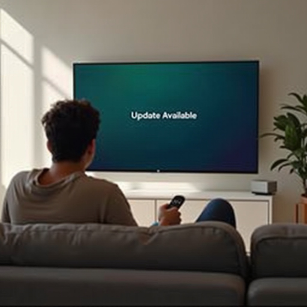 Hulu indique qu'une mise à jour est disponible sur la télévision Samsung