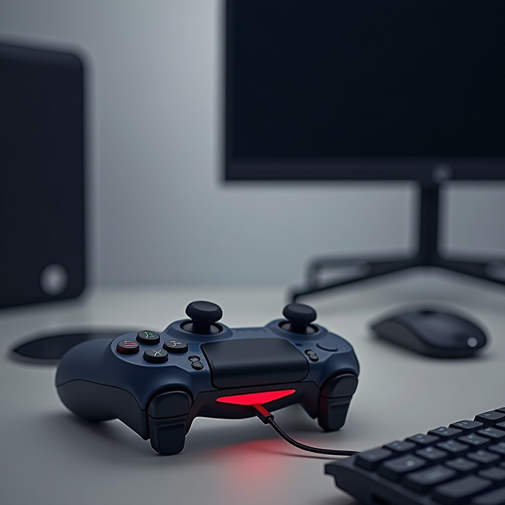 připojit ovladač PS4 k PC pomocí kabelu