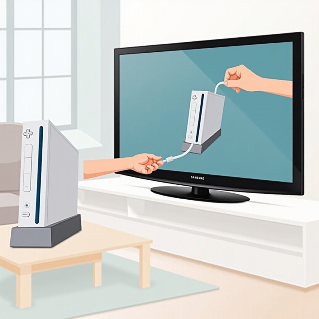 como conectar um Wii a uma TV Samsung