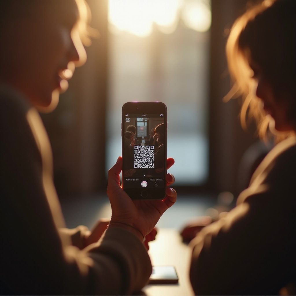 onde está o leitor de QR no iPhone
