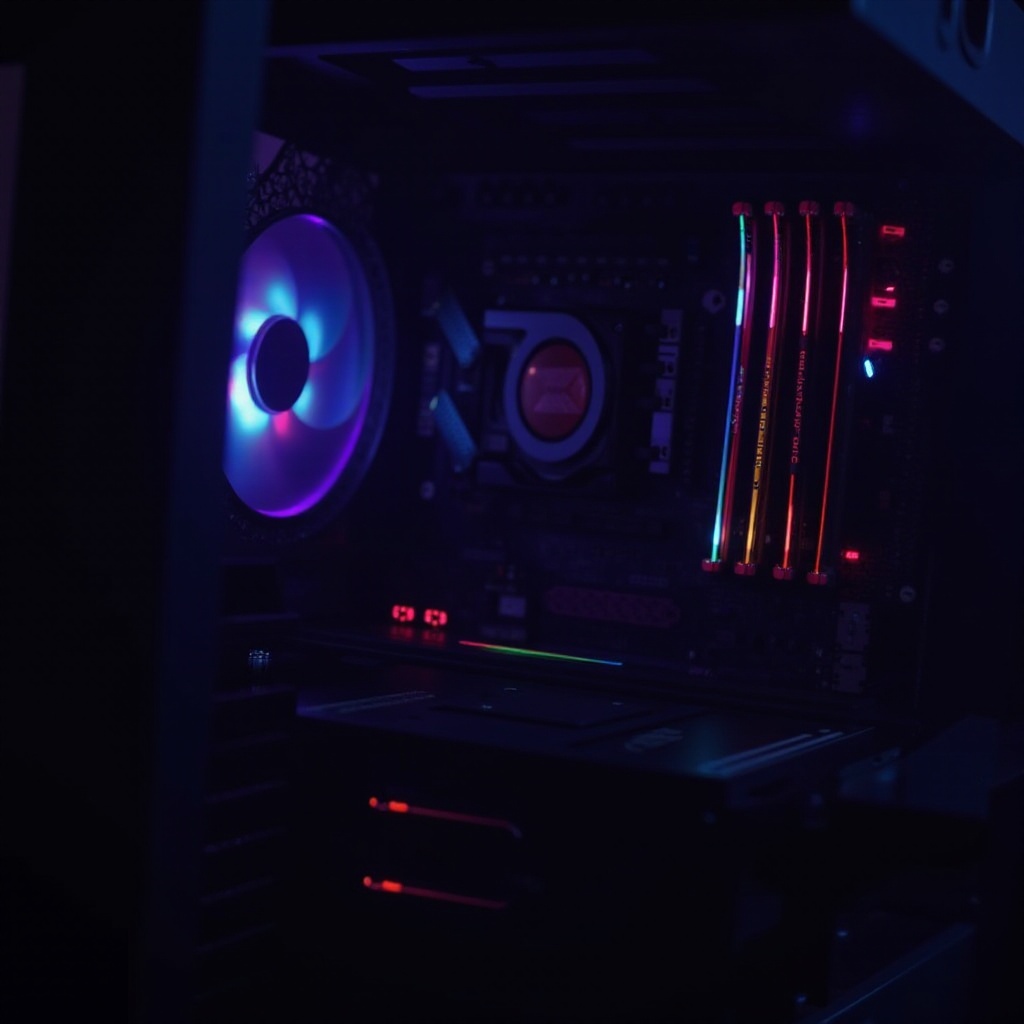 jak zapnout rgb na základní desce asus b450f