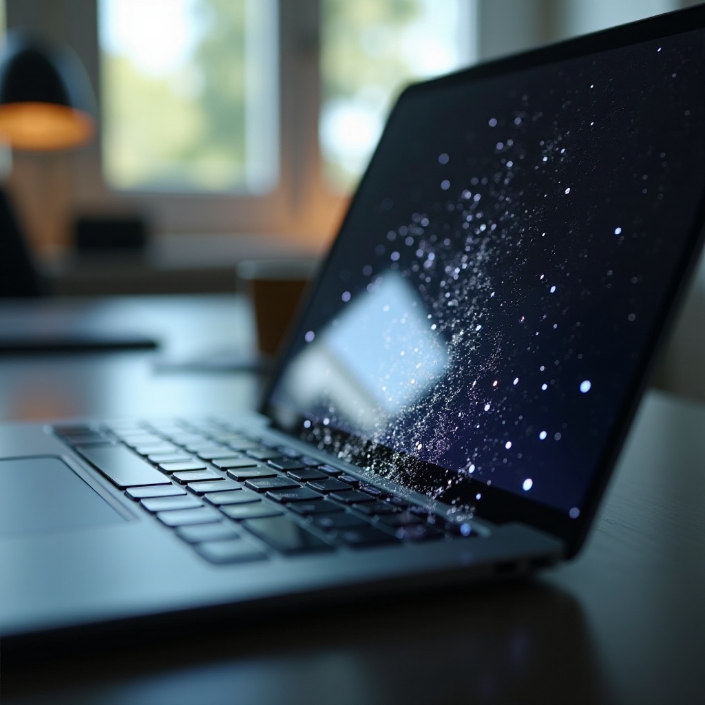 pontos de pressão na tela do laptop