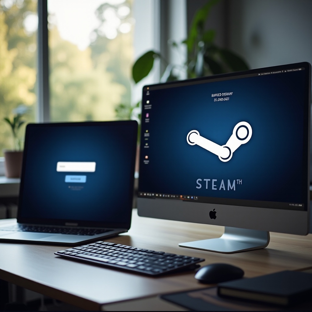 můžete se přihlásit do Steamu na 2 počítačích
