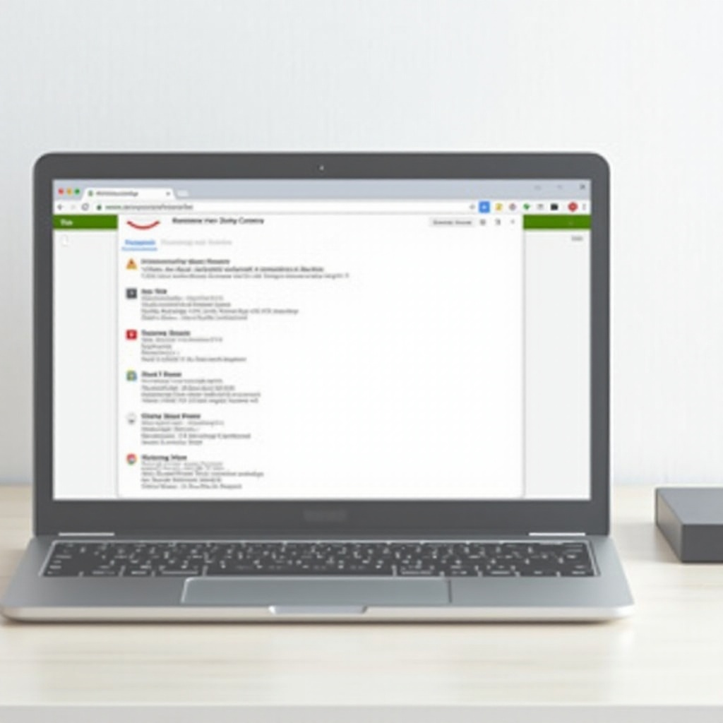 jak wyczyścić przeglądarkę na Chromebooku