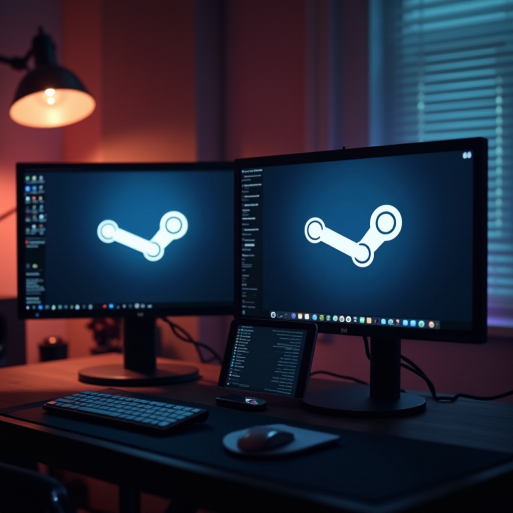 você pode se logar no Steam em 2 computadores