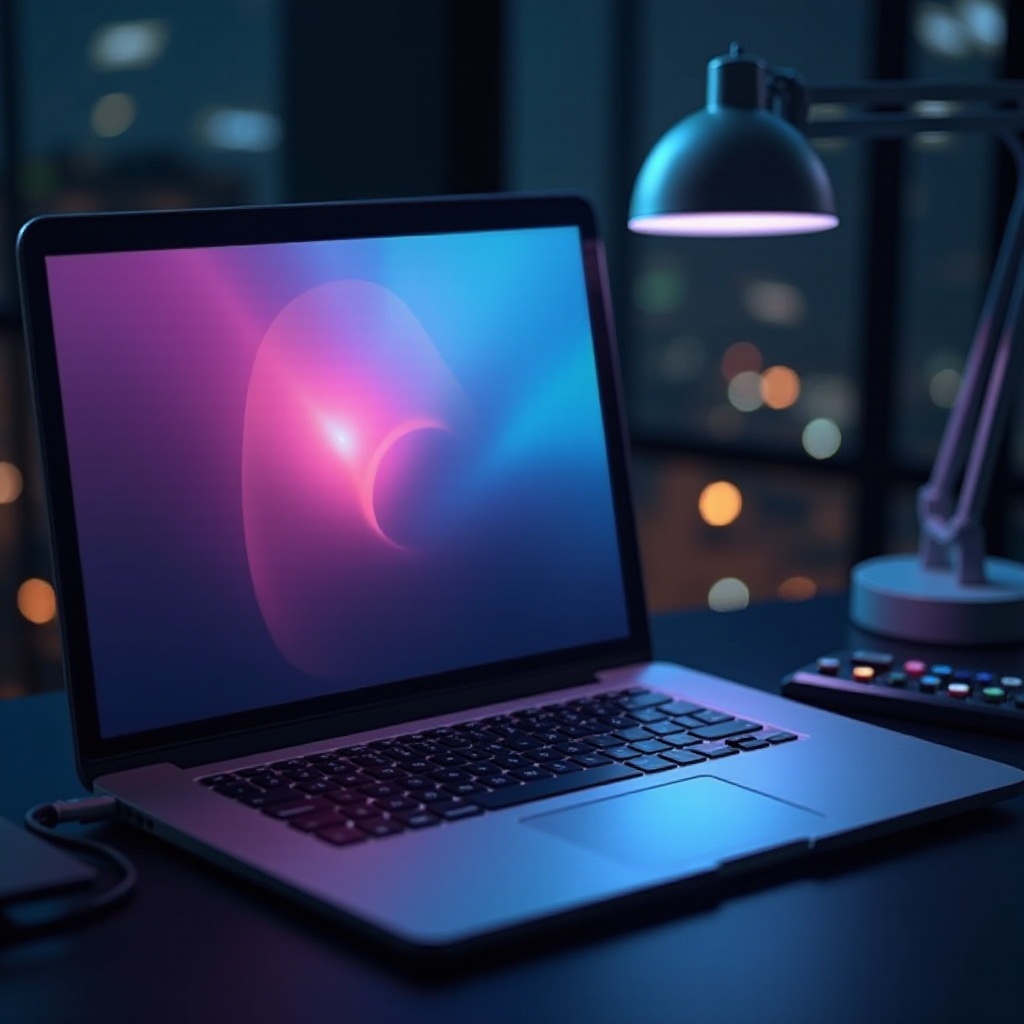 points de pression sur l'écran d'ordinateur portable